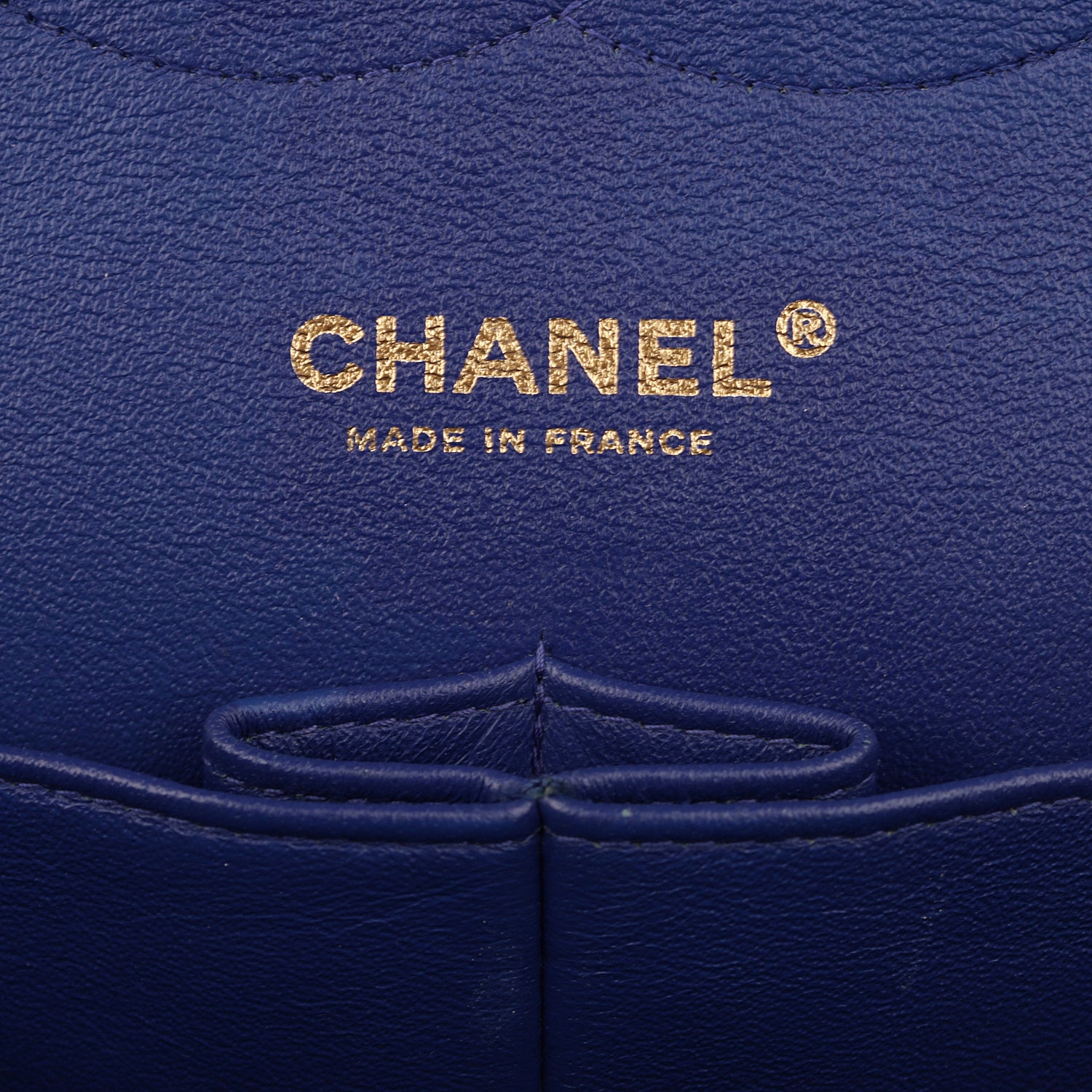 Chanel Blue Quilted Leather Classic Jumbo Double Flap Bag