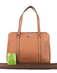 Kate Spade Brown Textured Leather Miles Carryall Satchel