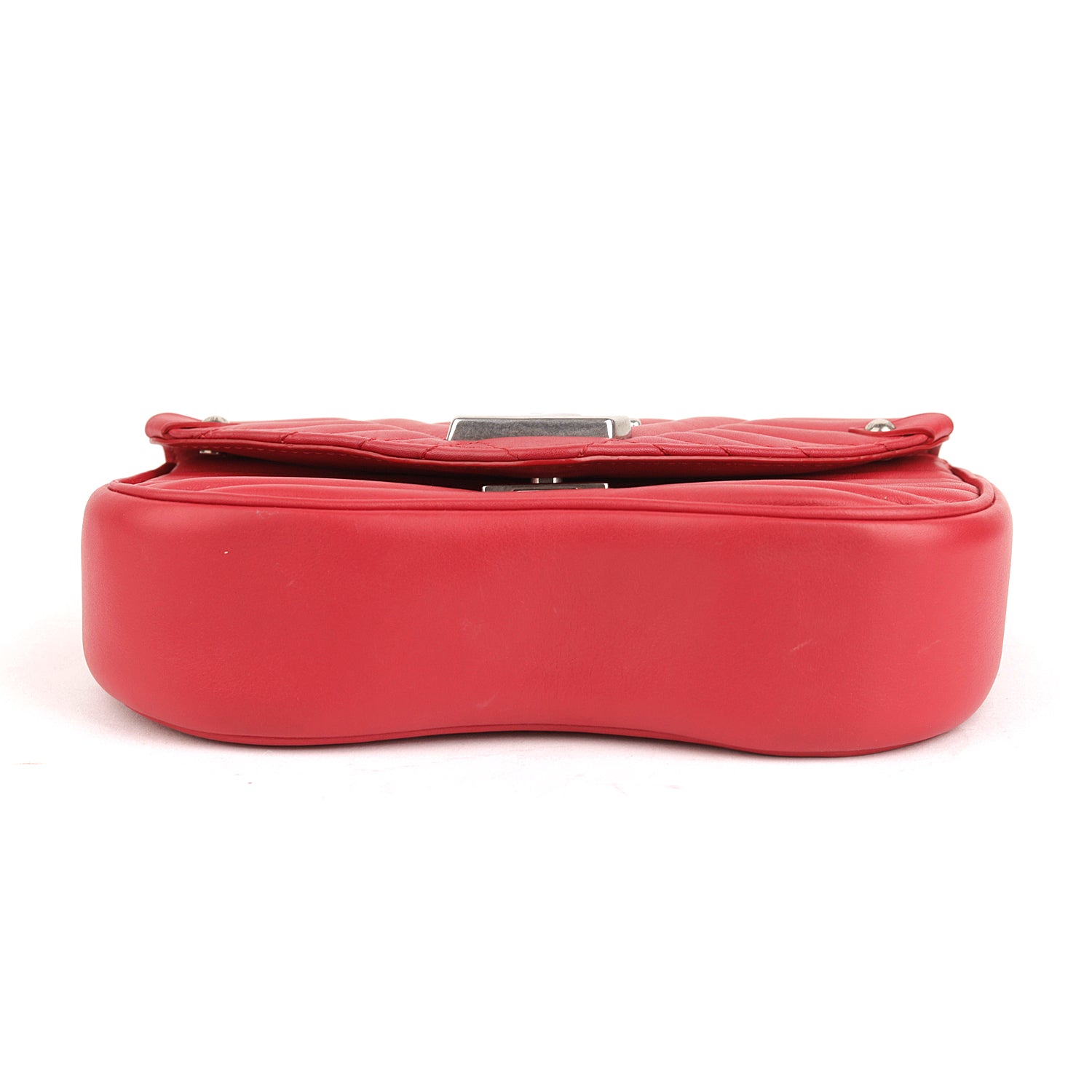 Louis Vuitton Red Leather New Wave Chain MM Bag