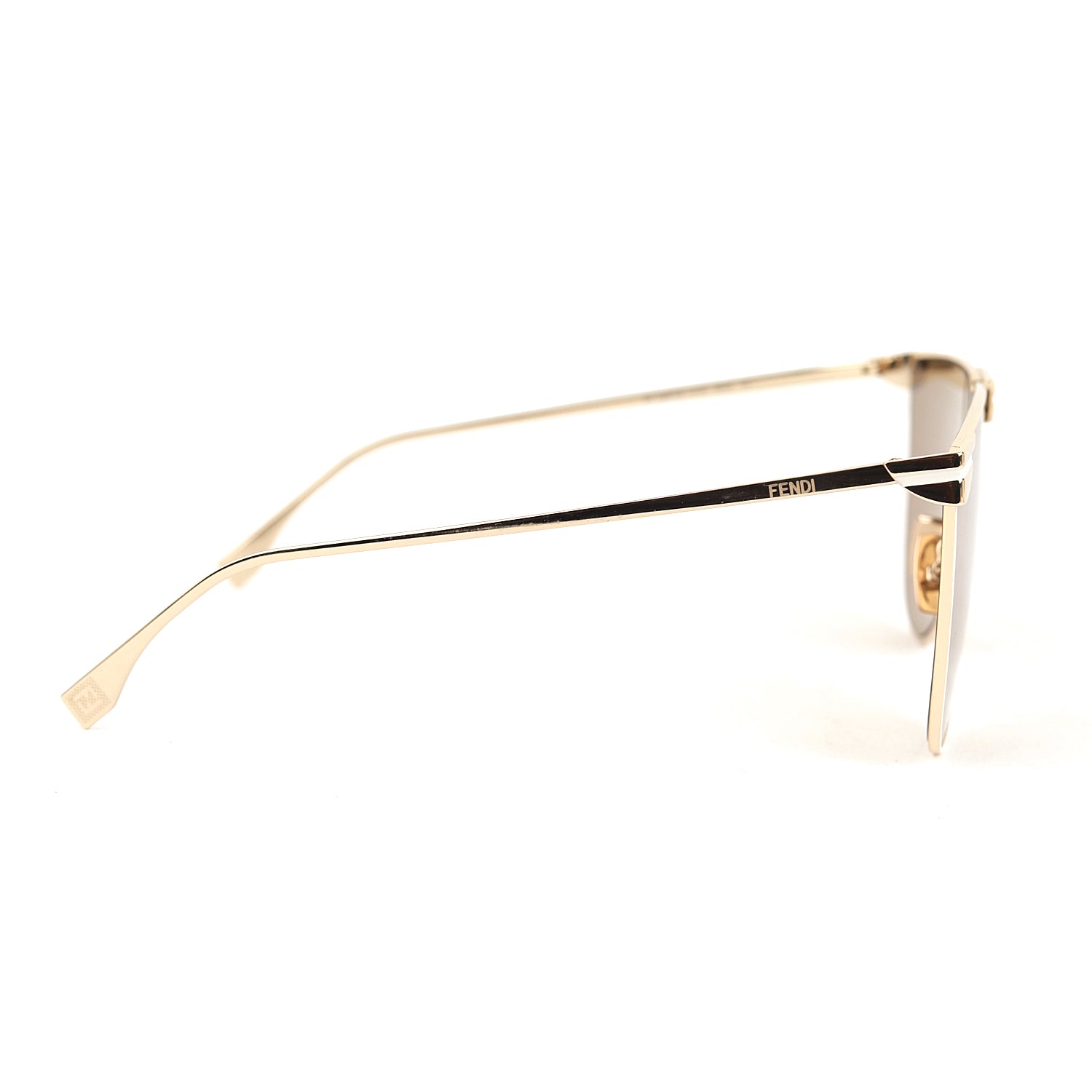 Fendi Brown Fabulous Shield Sunglasses