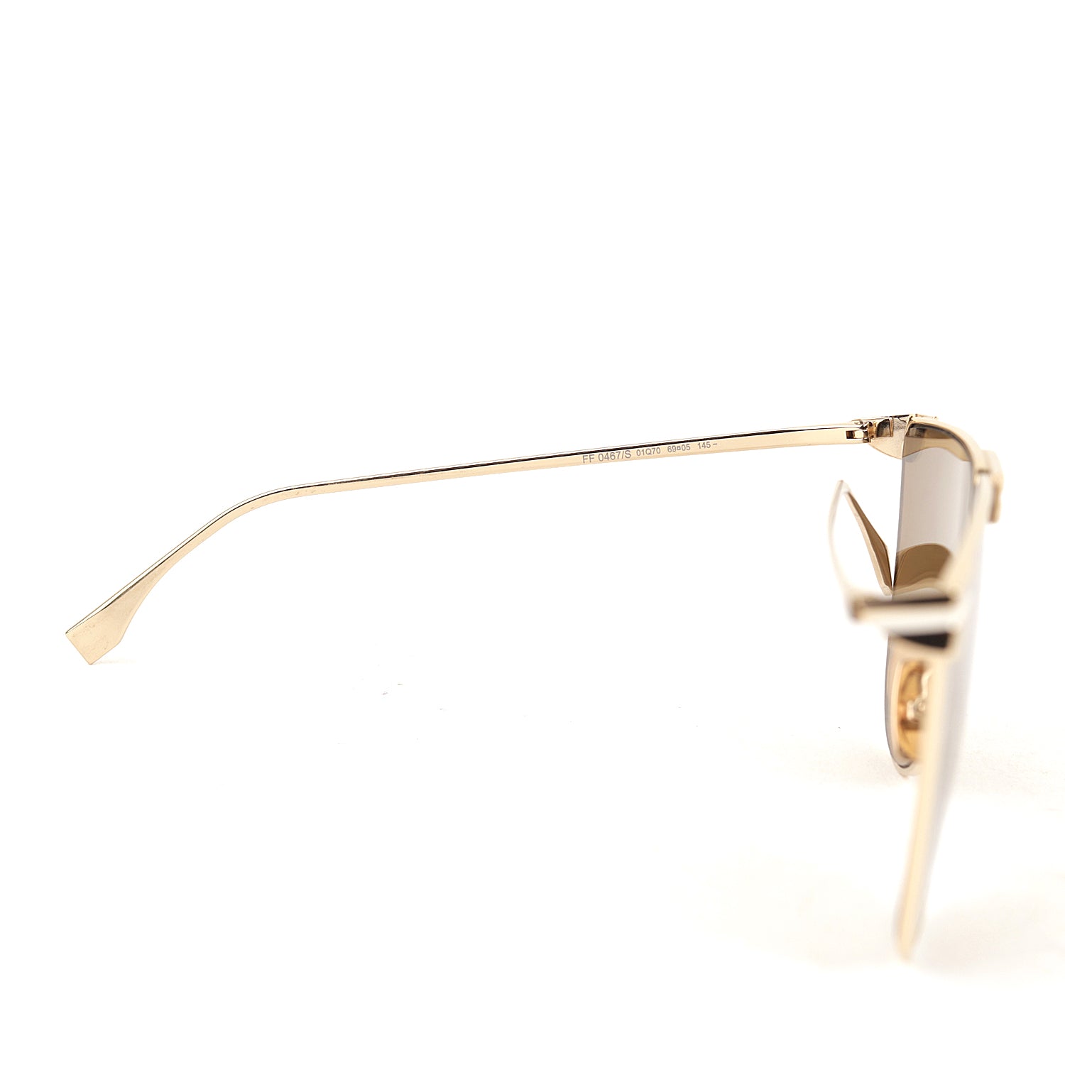 Fendi Brown Fabulous Shield Sunglasses