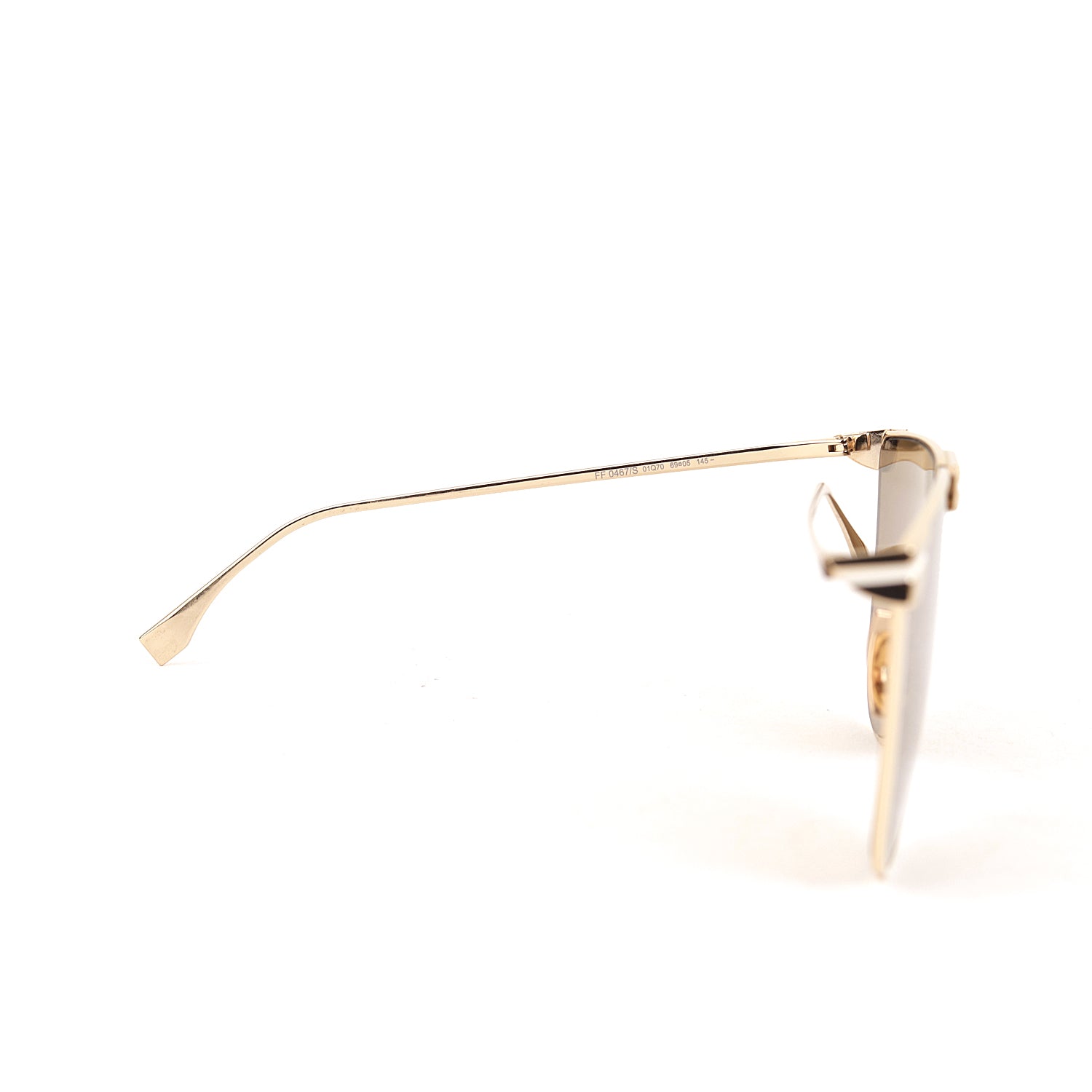 Fendi Brown Fabulous Shield Sunglasses