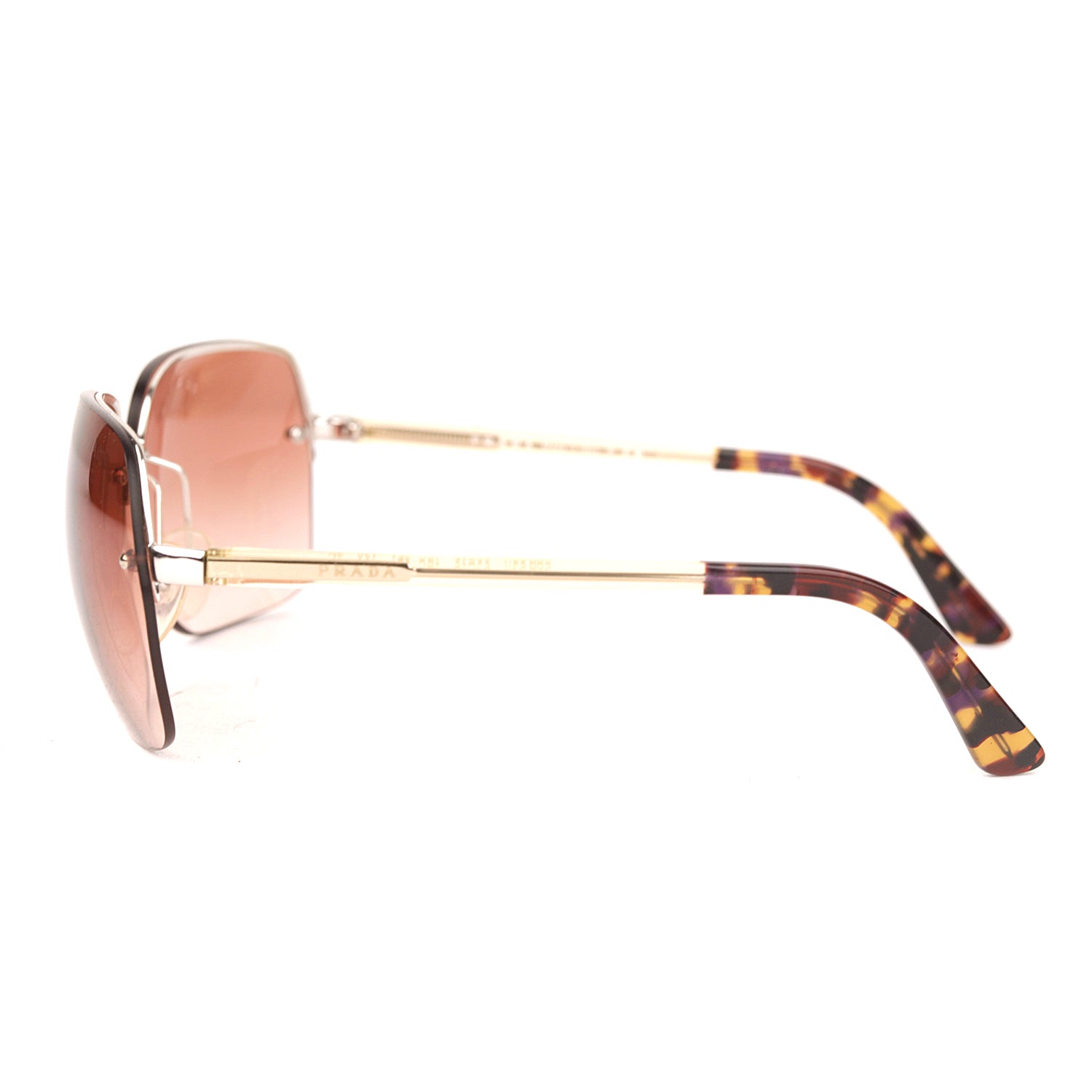 Prada Brown Gradient Square Sunglasses