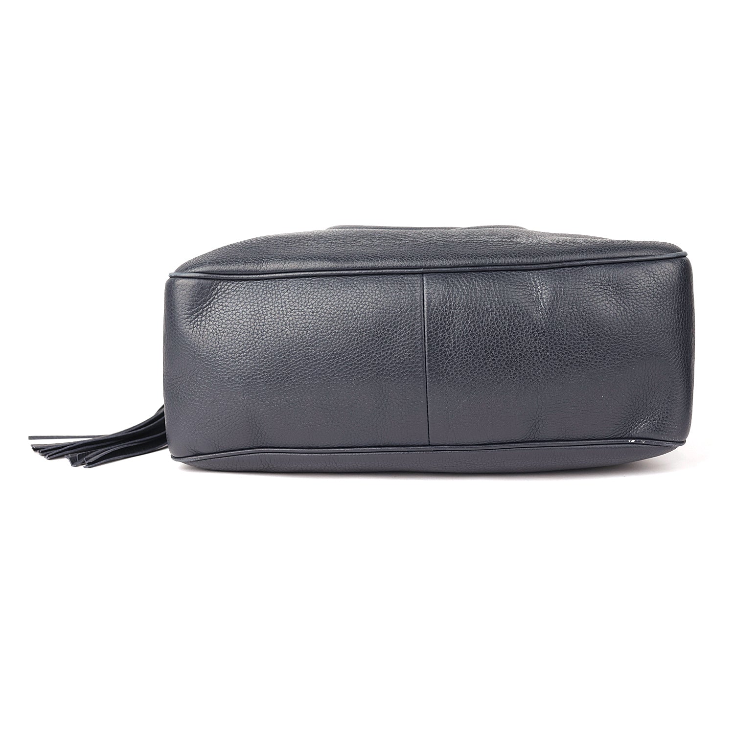 Gucci Navy Blue Leather Large Soho Shoulder Bag