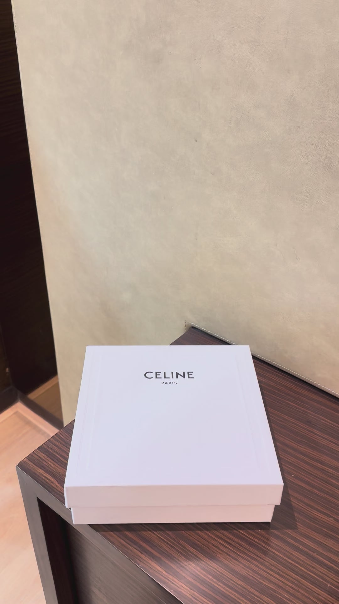 Buy Celine Light Grey Leather Medium Triomphe Bag from CELINE