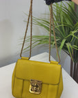 Chloe Mustard Leather Small Elsie Shoulder Bag
