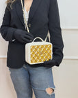 Chanel Vanity Case Golden Plate Satchel