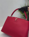 Louis Vuitton Capucines Rubis Taurillon Leather MM Bag