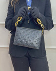 Louis Vuitton Black Monogram Embossed Coussin BB Bag