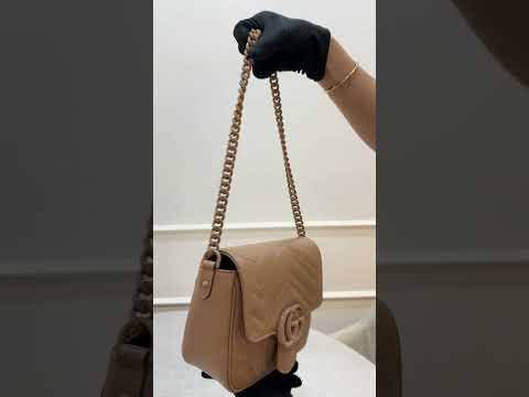 Buy Gucci Beige/Brown GG Canvas & Leather Medium Embellished Heart