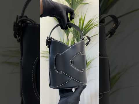 POLÈNE ブラックレザー ケース Buy Polene Numero Neuf Mini Root Online