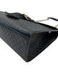 Gucci Emily Black Guccissima Leather Shoulder Bag