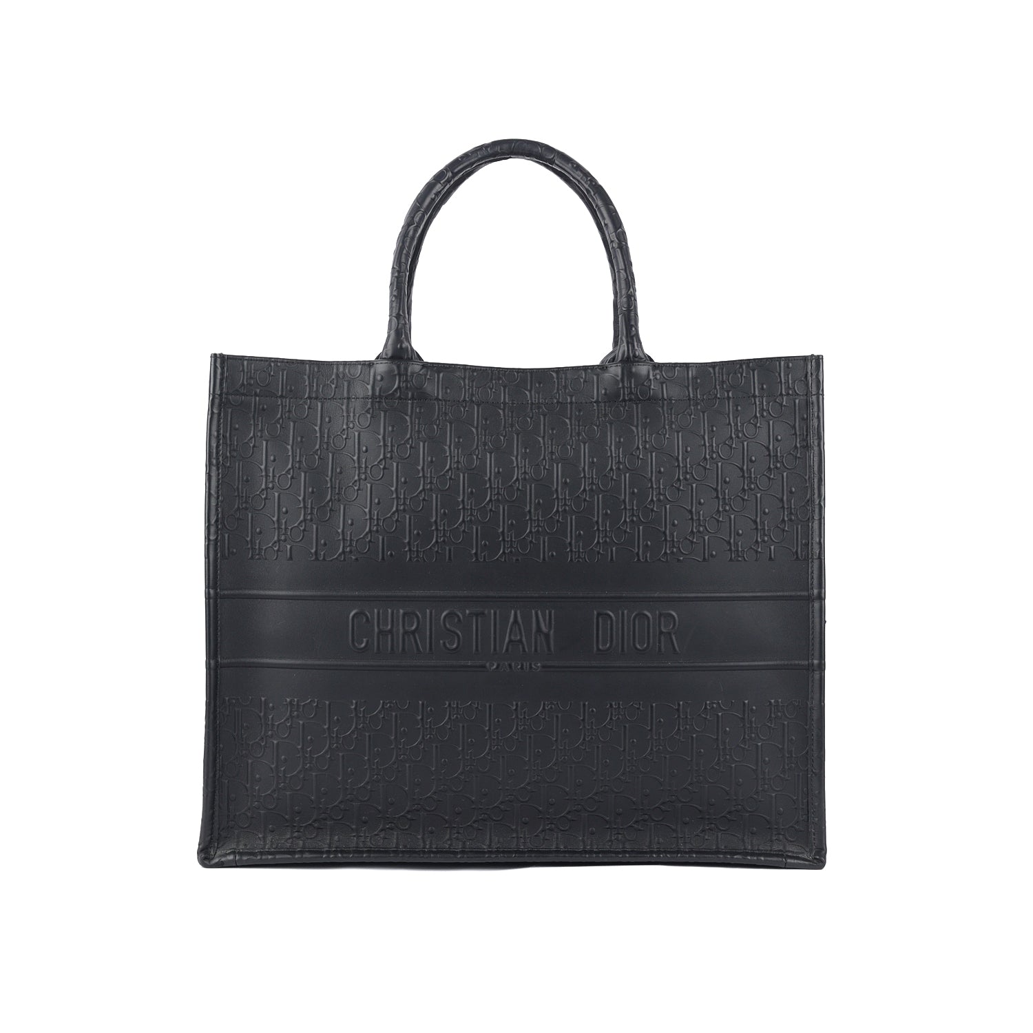 Oblique Calfskin Embossed Large Book Tote