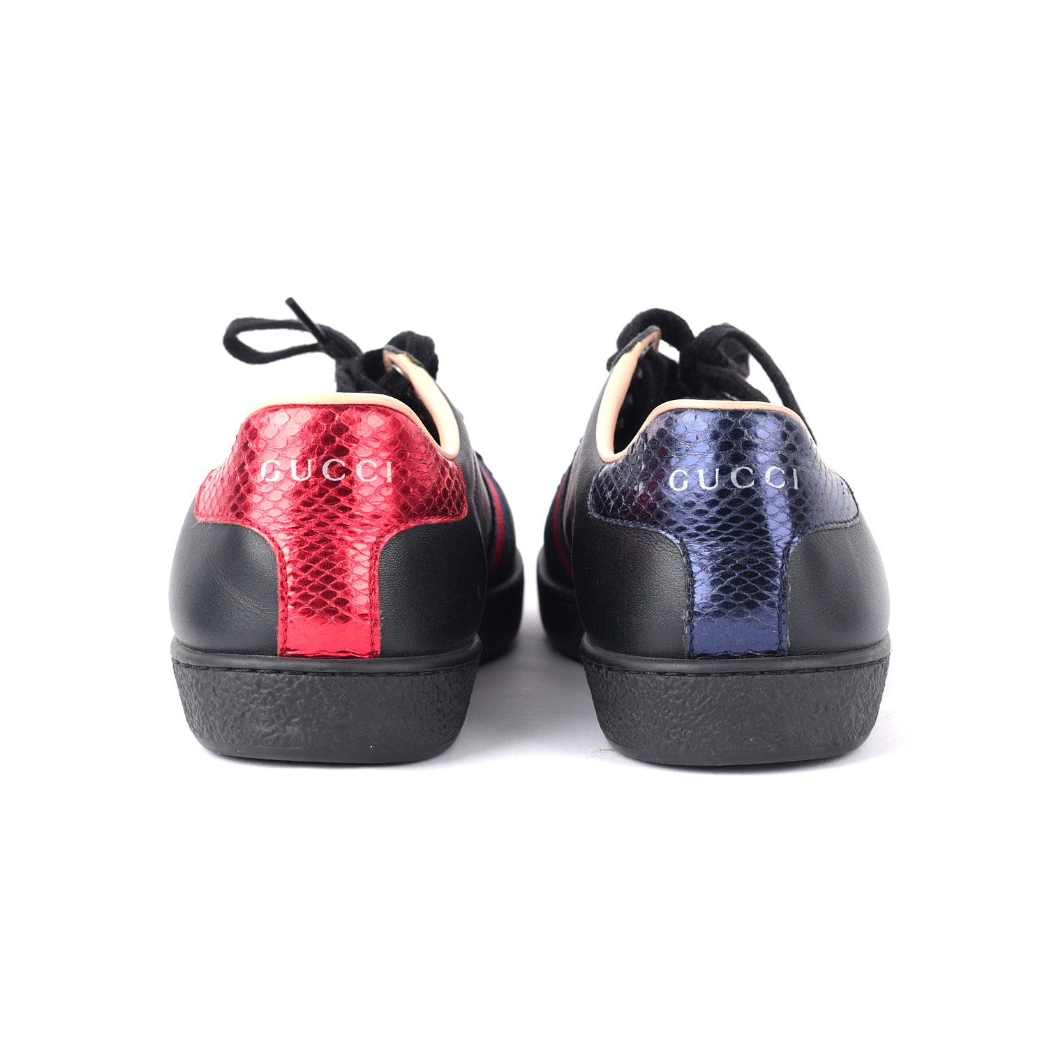 Gucci Leather Ace Bee Embroidered Sneakers EU 36