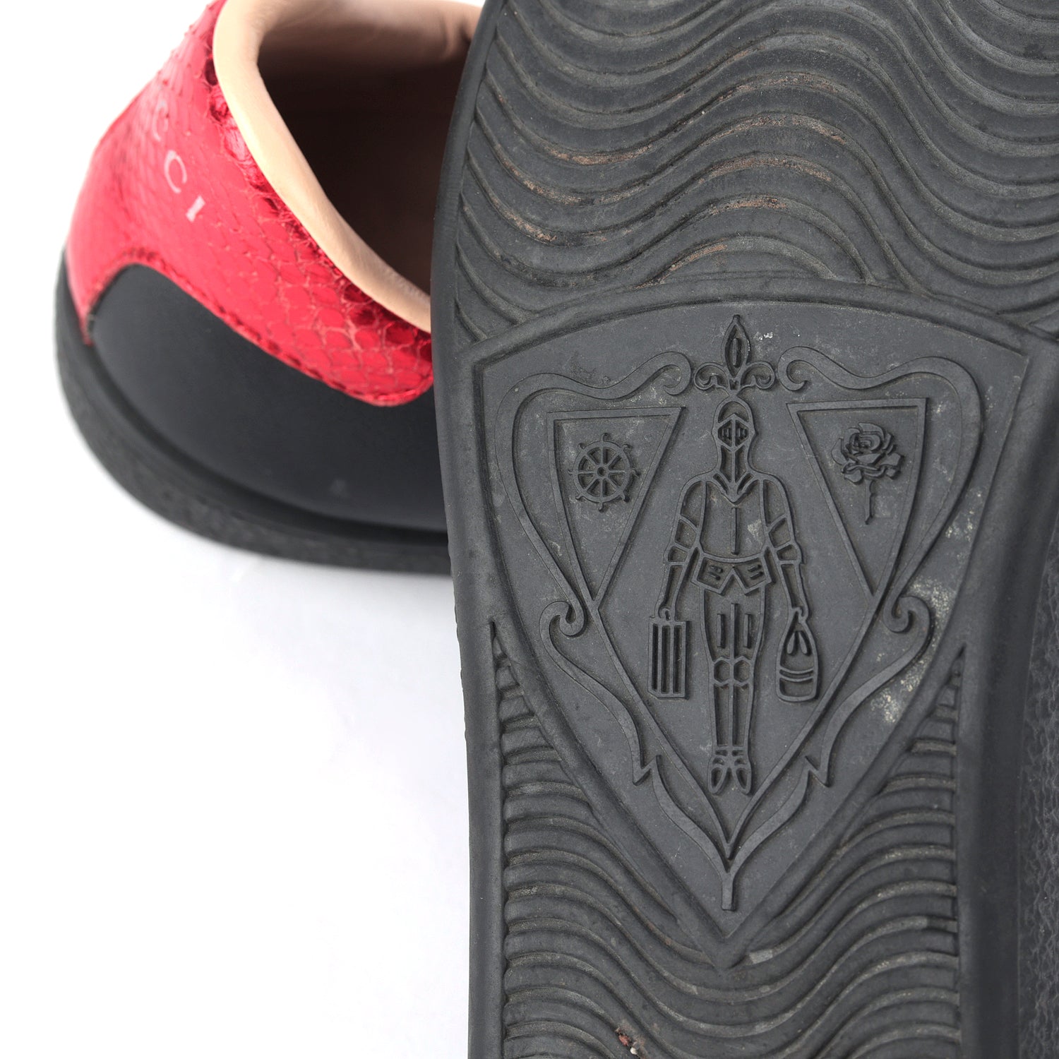 Gucci Leather Ace Bee Embroidered Sneakers EU 36