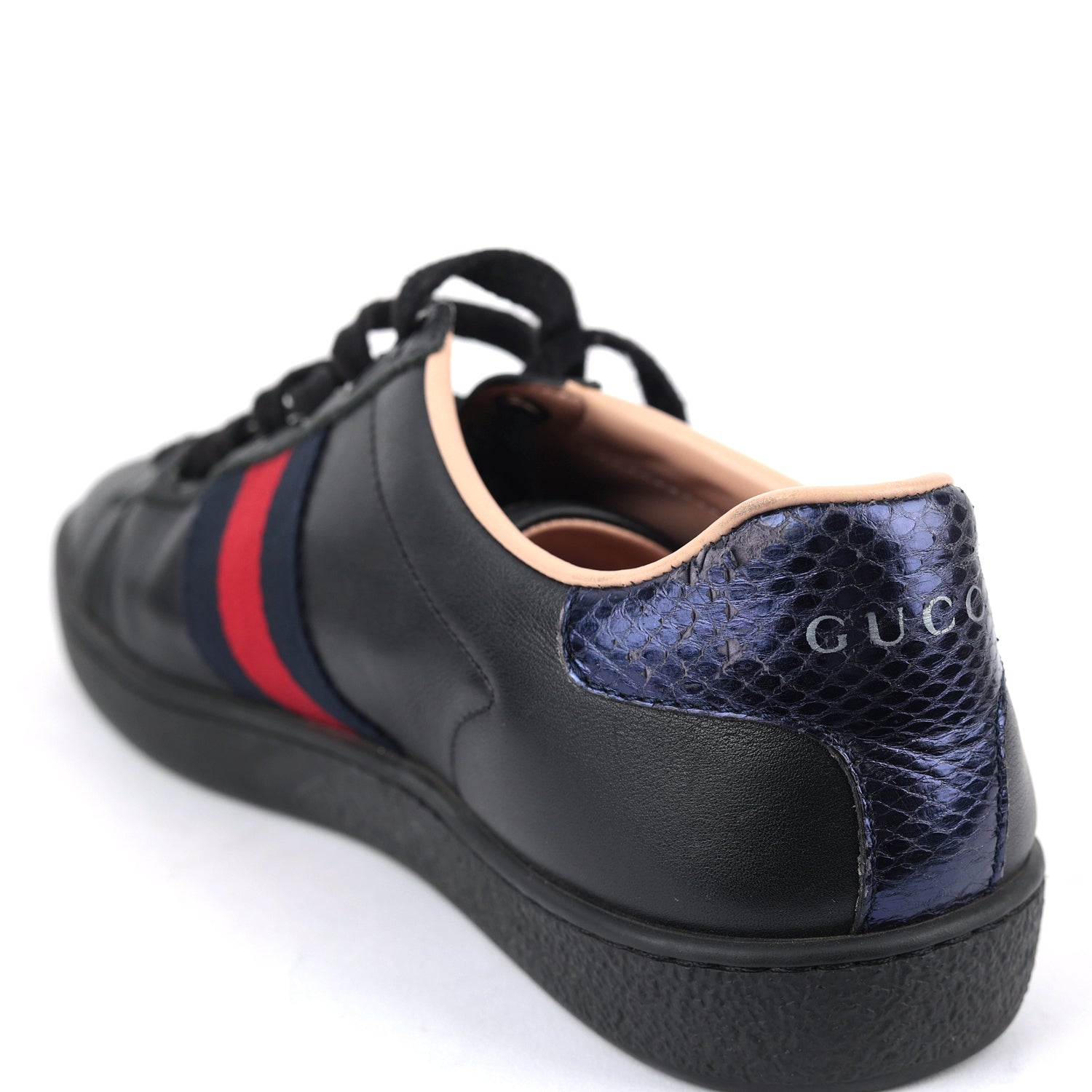 Gucci Leather Ace Bee Embroidered Sneakers EU 36