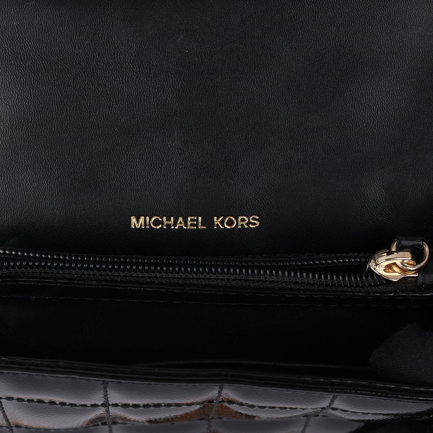 Michael Kors Shoulder Bag In Studded Patent Leather