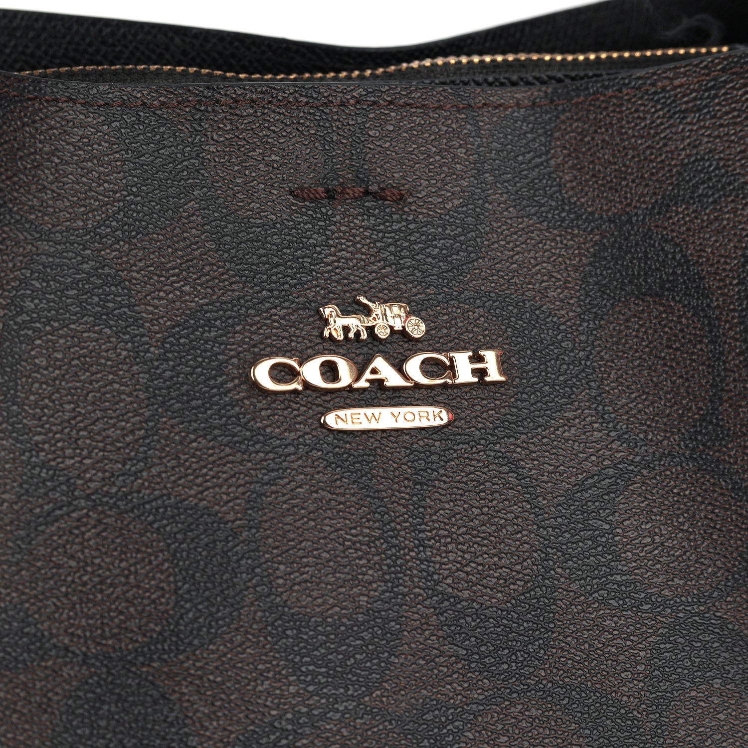 Coach Signature Coated Small Town Bucket Bag
