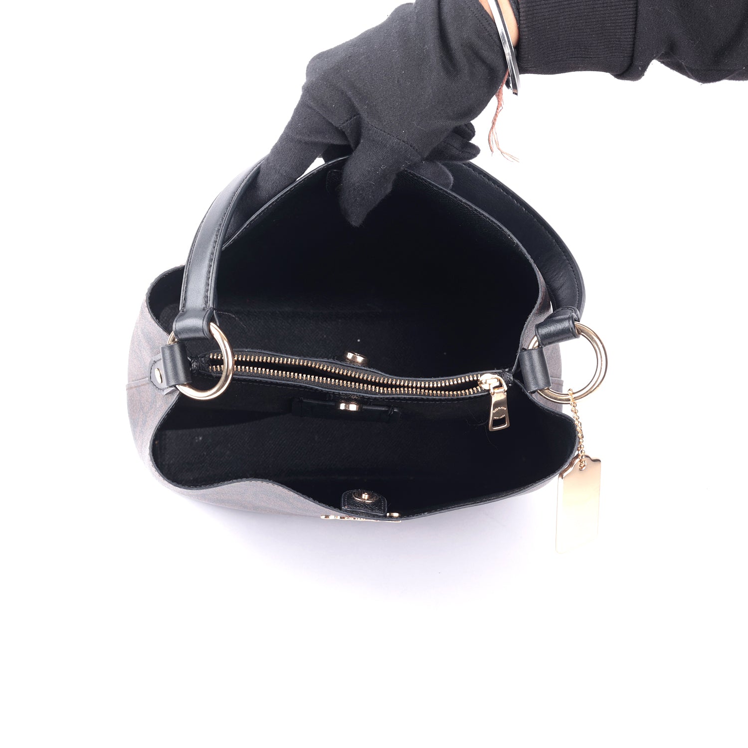 Coach Signature Coated Small Town Bucket Bag