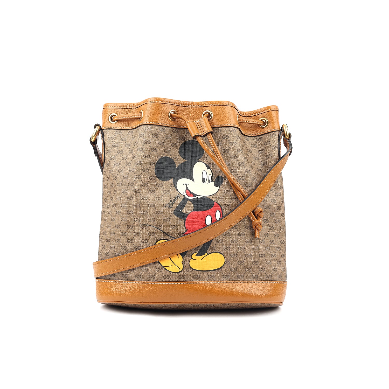 Gucci x Disney Mickey Mouse Print Bucket Bag