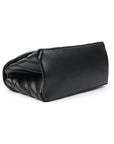 Black Quilted Leather Shoulder Bag