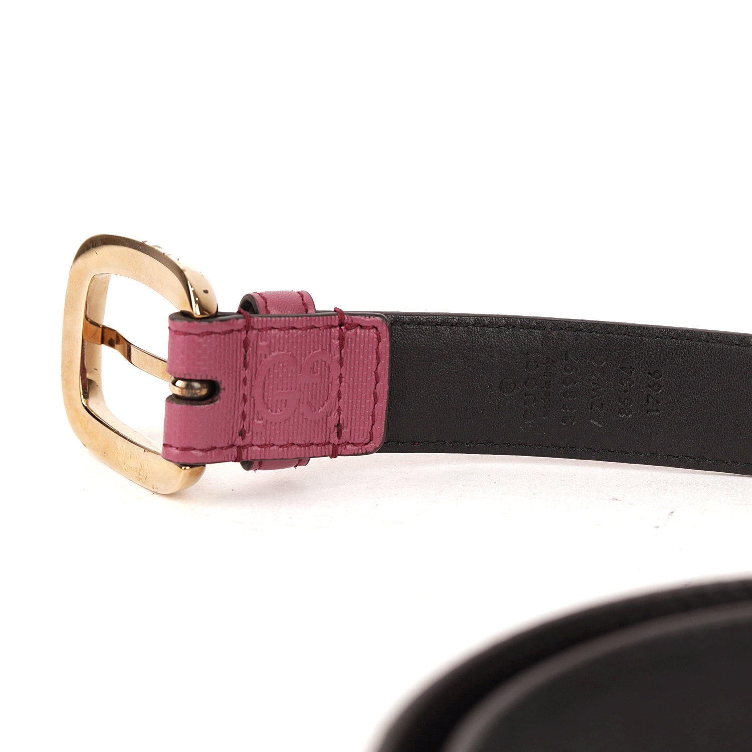 Gucci Microguccissima Pink Leather Belt