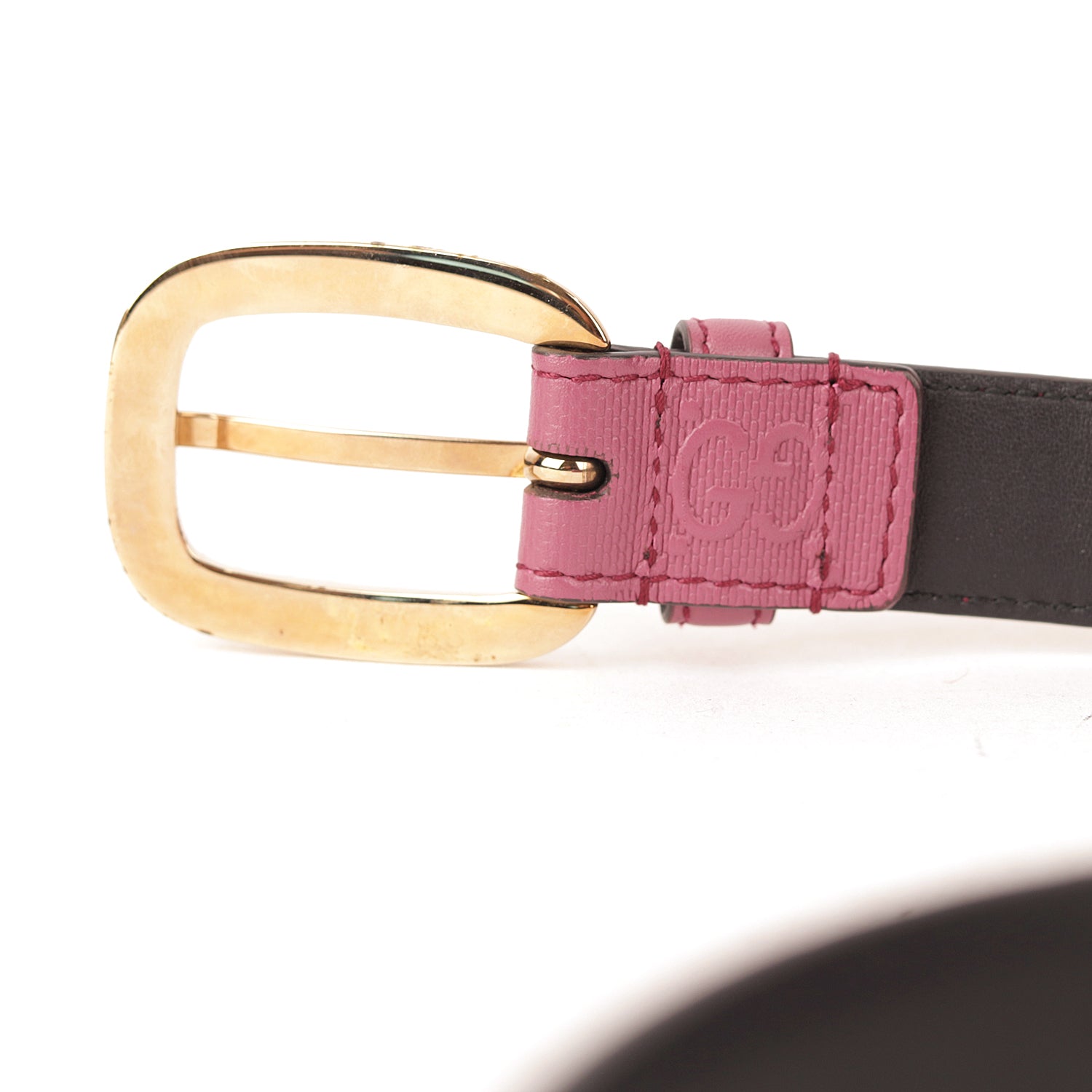 Gucci Microguccissima Pink Leather Belt