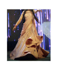 Gaurav Gupta Champagne embroidered sari lehenga - XS