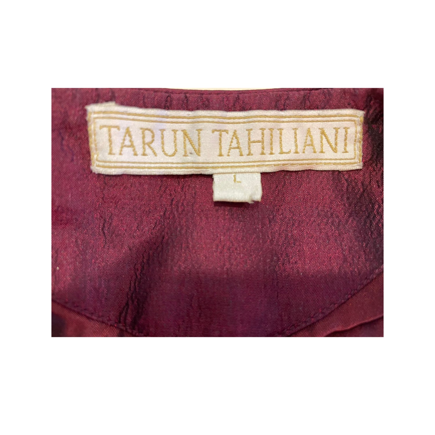 Tarun Tahiliani Maroon Chain Jacket