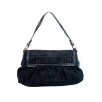 Fendi Black Zucca Shoulder Bag