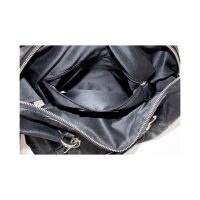 Black Crossgrain Zip Bag
