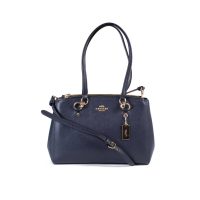 Blue Leather Edie 28 Shoulder Bag