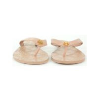 Nude thong sandals