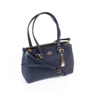 Blue Leather Edie 28 Shoulder Bag