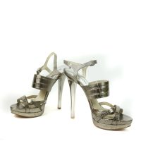 Silver Metallic Heels-Size-39