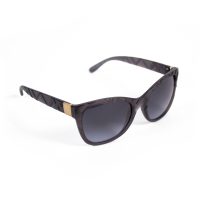 Check Detail Butterfly Frame Sunglasses