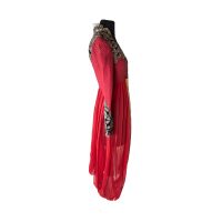 Red embellished kurta with pants