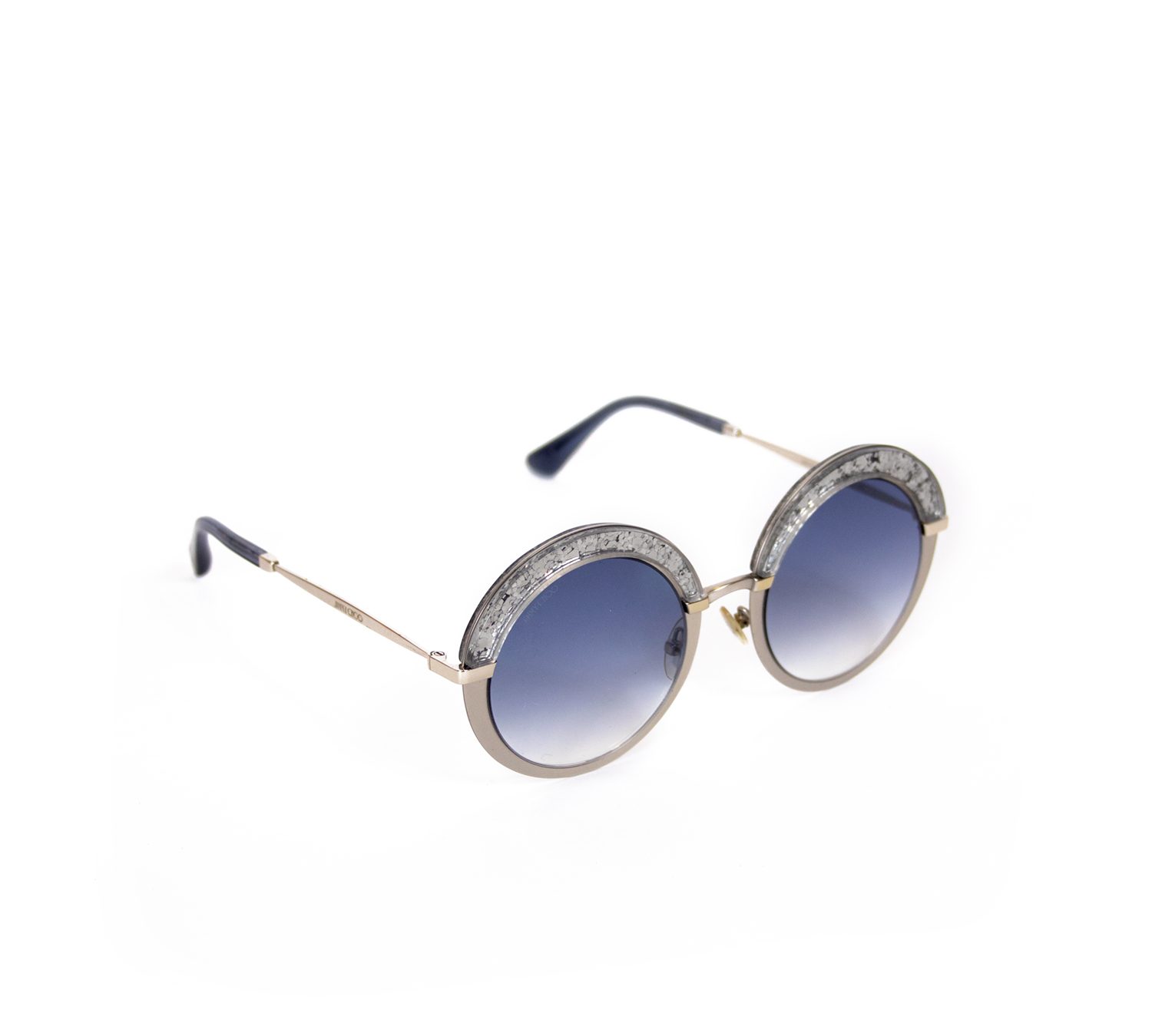 Glitter Silver Frame Sunglasses