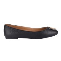 Black Claire Ballet Tumbled Leather Flats-6.5